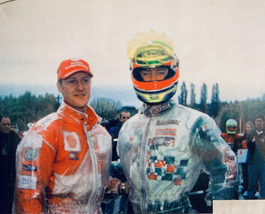 Avec Michael Schumacher