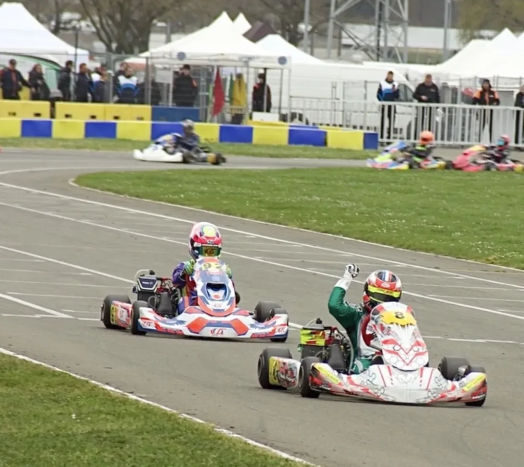 Adrian Canal en course de karting