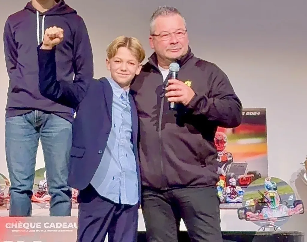 Gabriel Canal lors d'une remise de prix