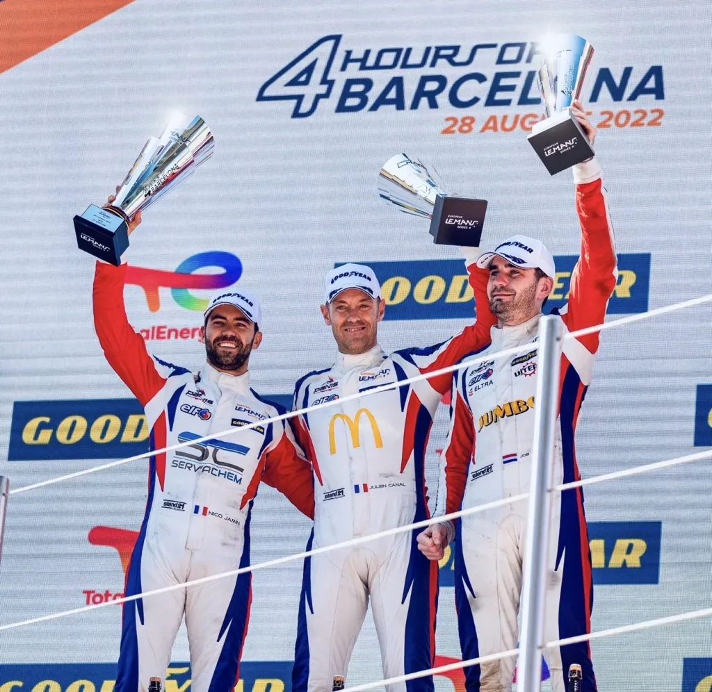 Podium des 4 Heures de Barcelone 2022