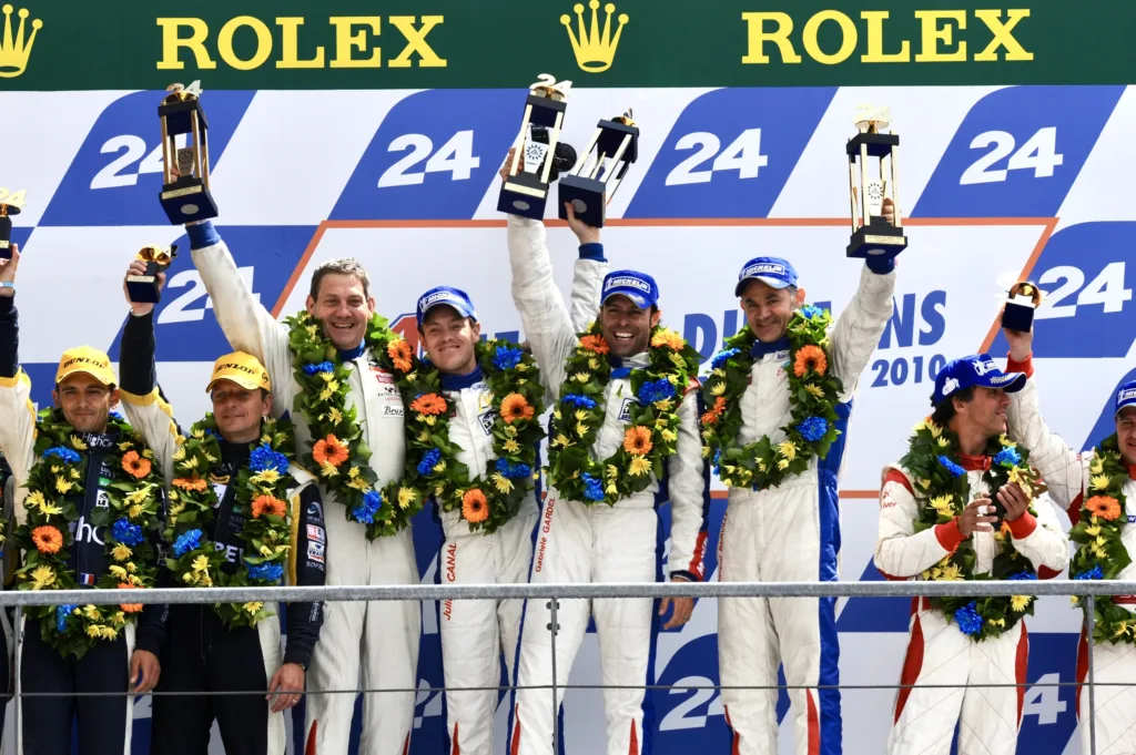 Podium des 24 Heures du Mans 2010